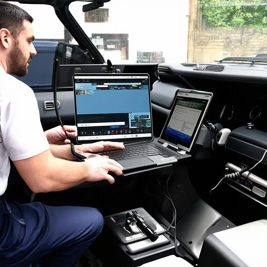 Diagnostic automobile Land Rover