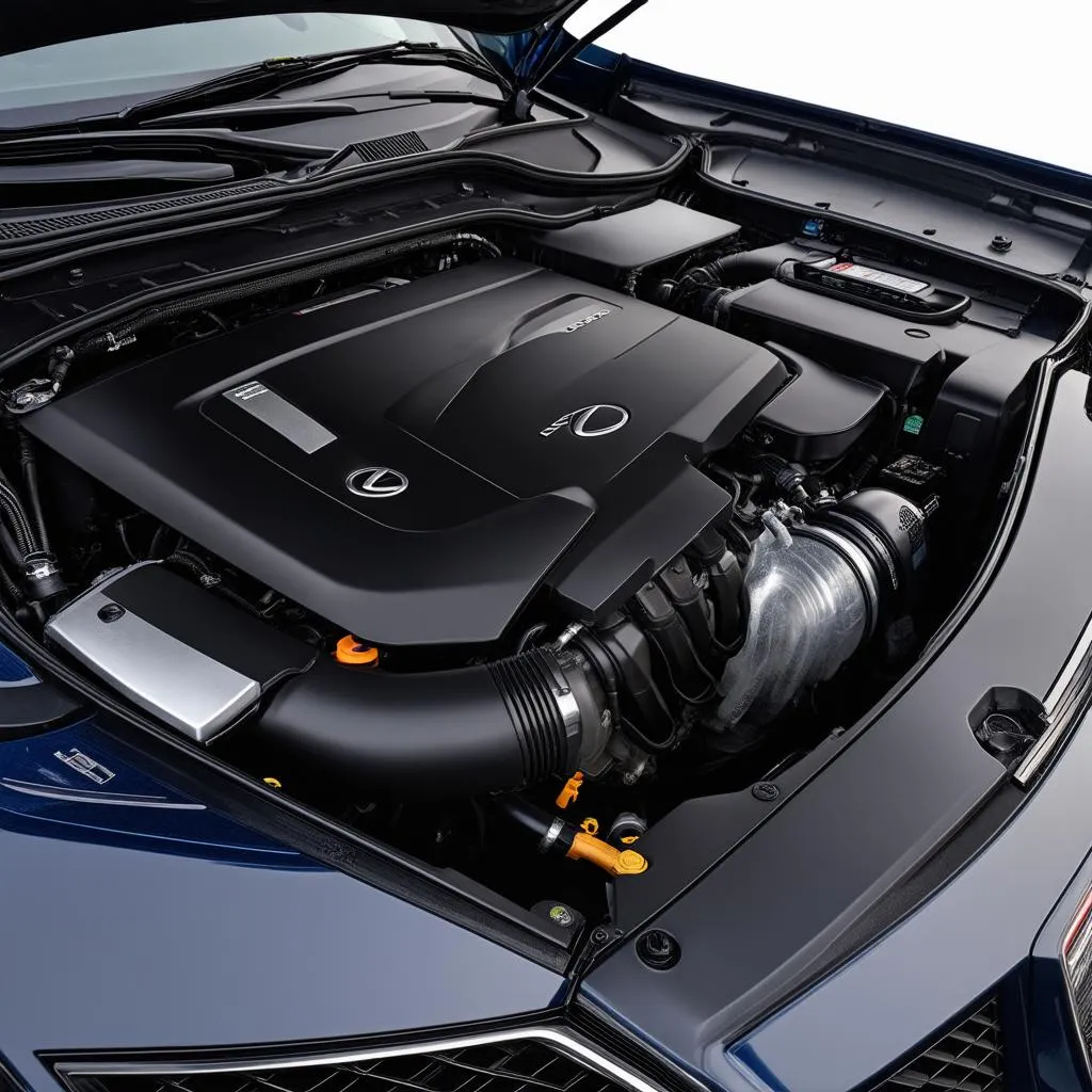 Moteur puissant de la Lexus IS500