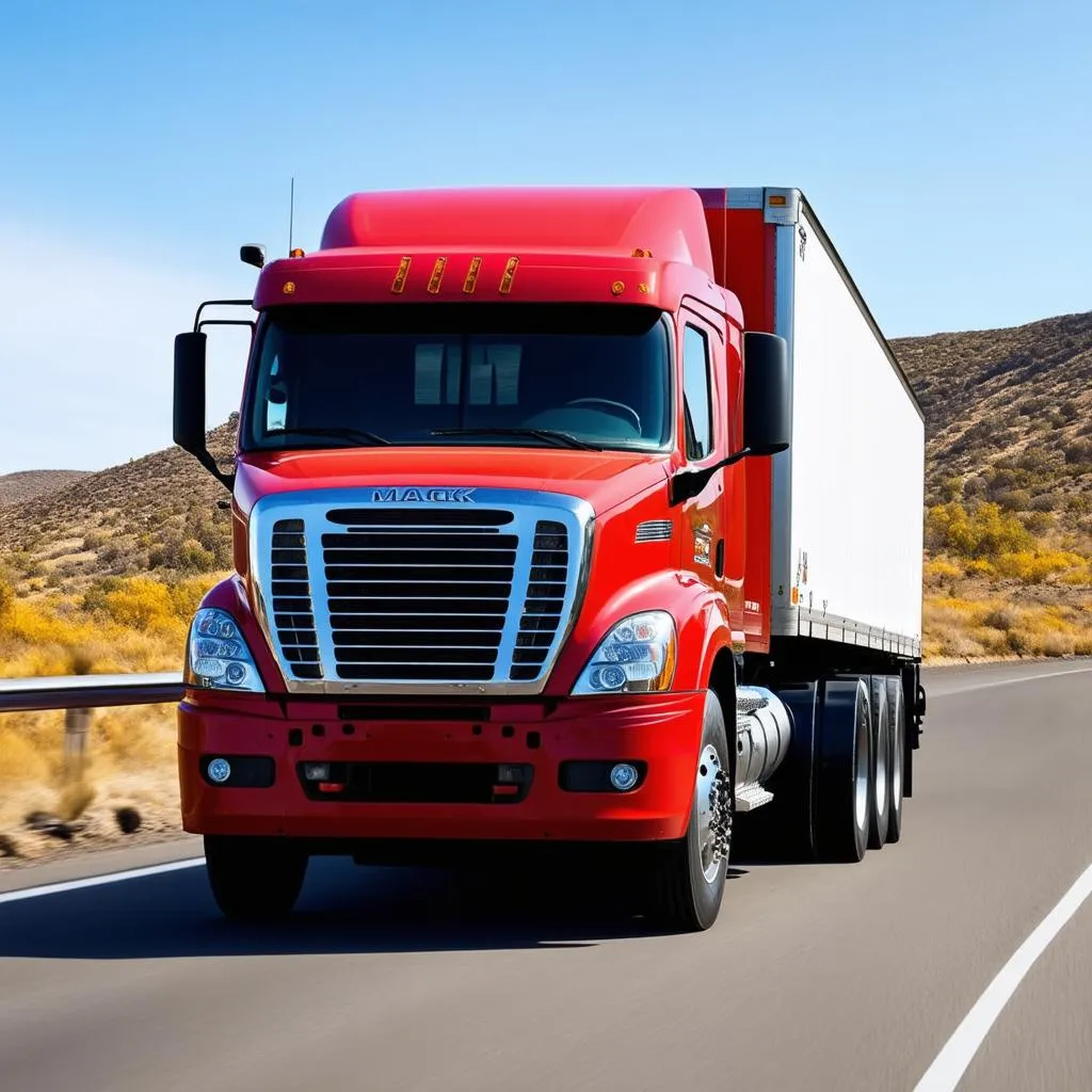 Mack Truck on the Road