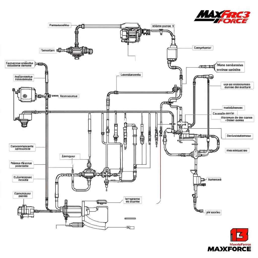 Schéma d'alimentation MaxxForce 13