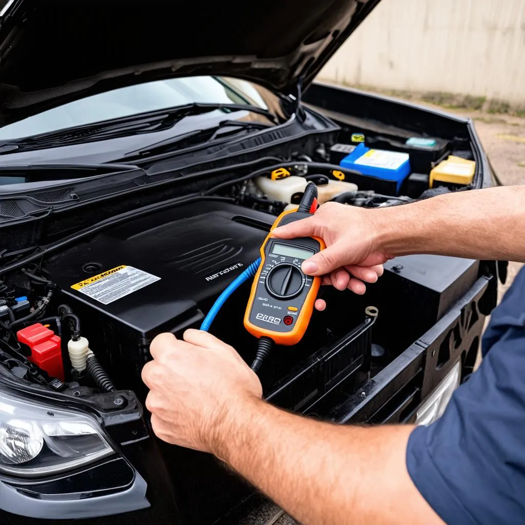 Vérification de la batterie d'une Mazda 6