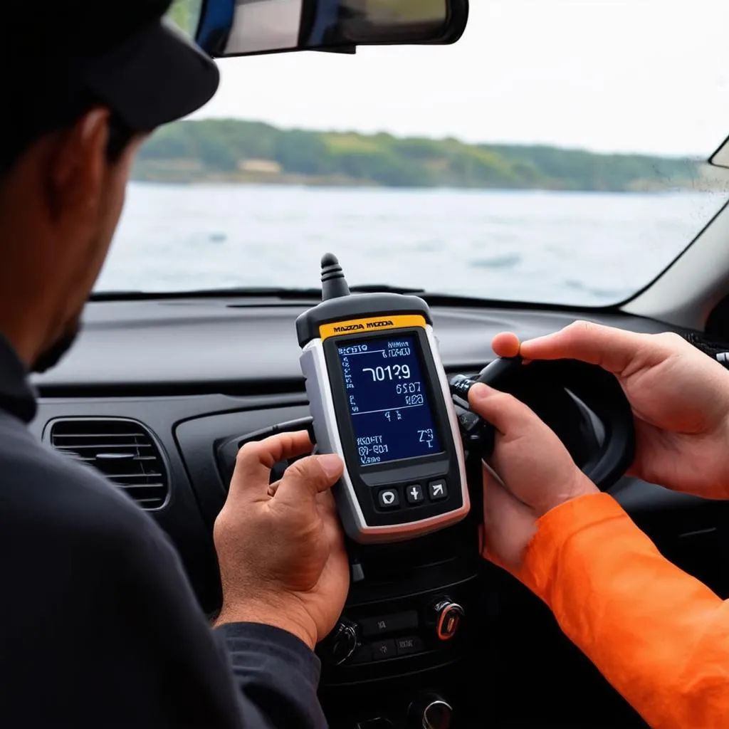 Diagnostic OBD-II sur une Mazda