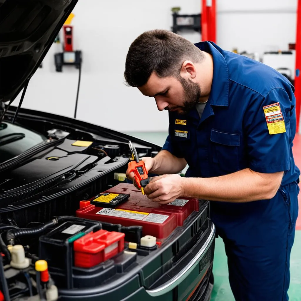 car battery check