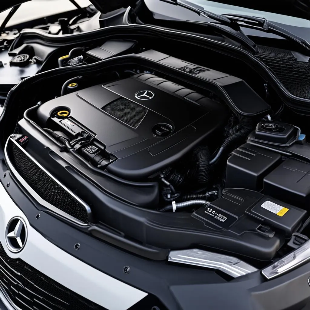 Mercedes GLA 250 engine bay