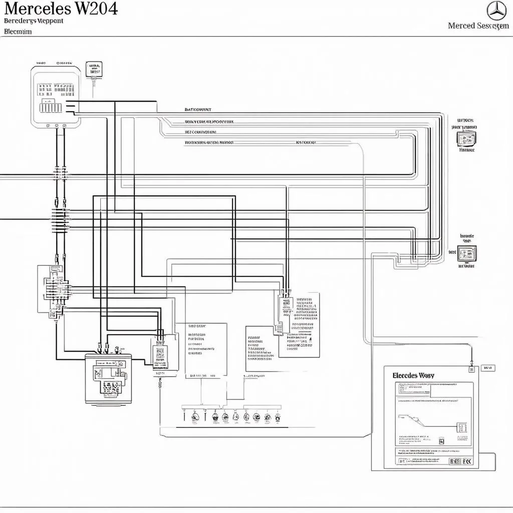 Système électrique Mercedes W204