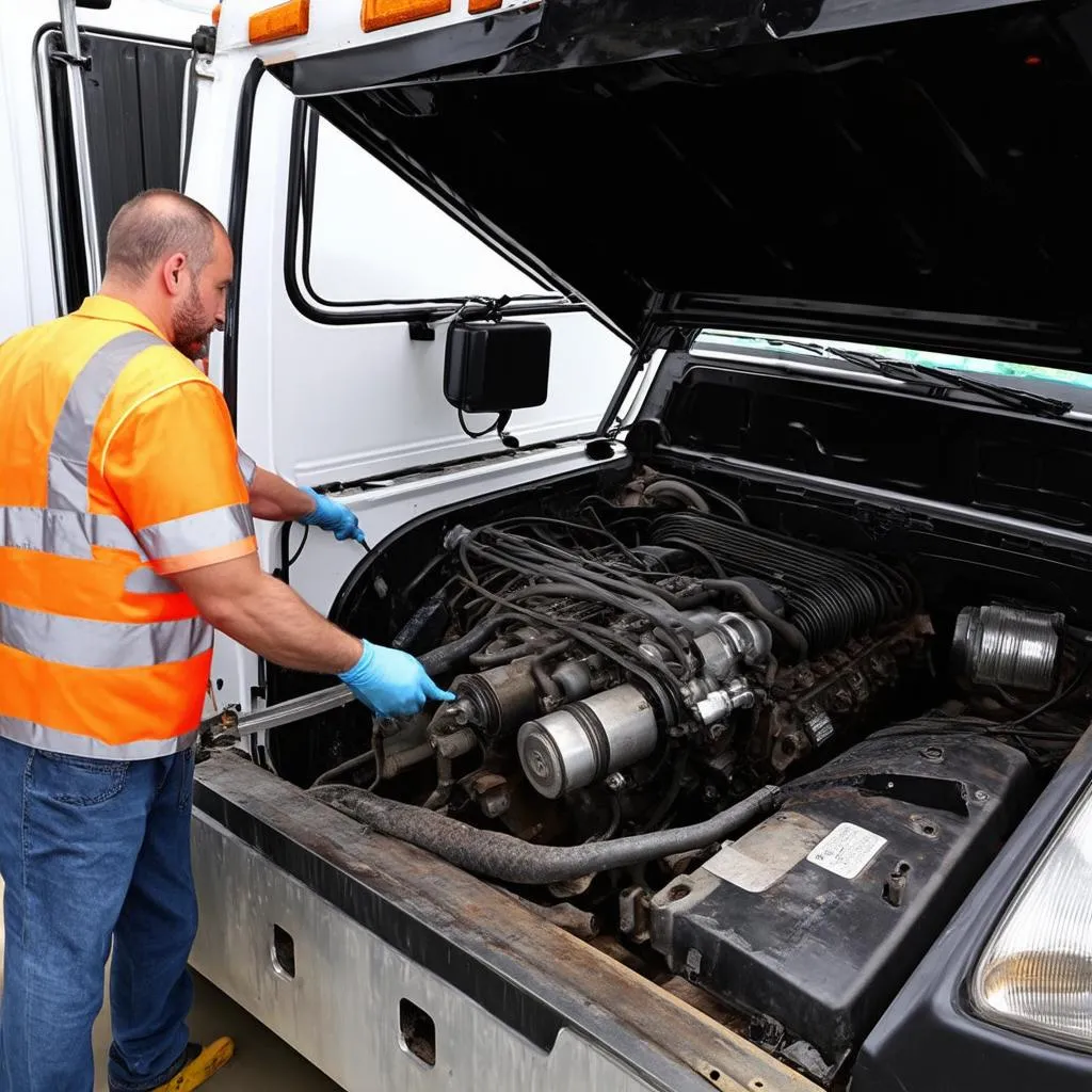 Moteur de camion