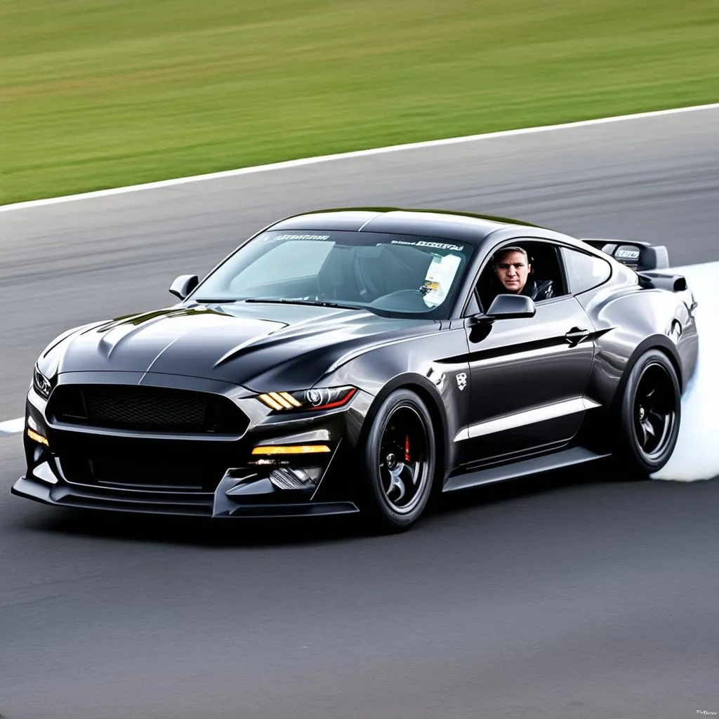 Mustang on Track