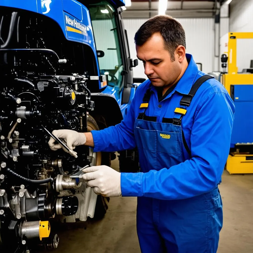 New Holland tractor repair