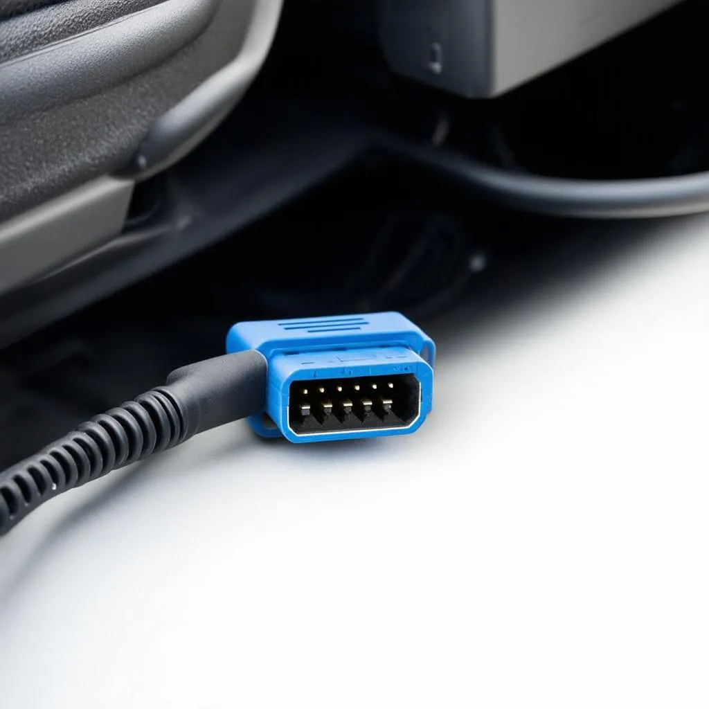 Voiture connectée à un outil de diagnostic OBD