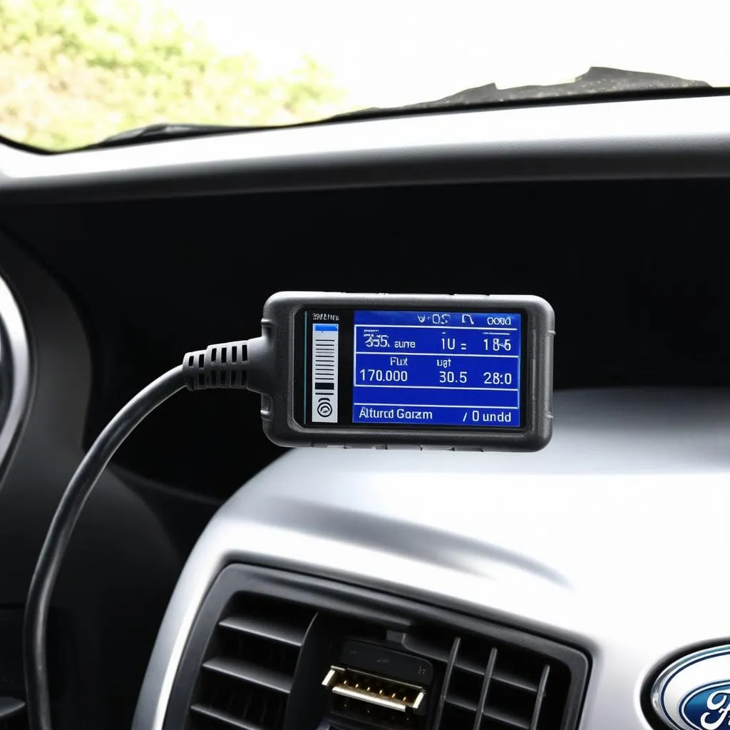 OBD Scanner connected to Ford Galaxy