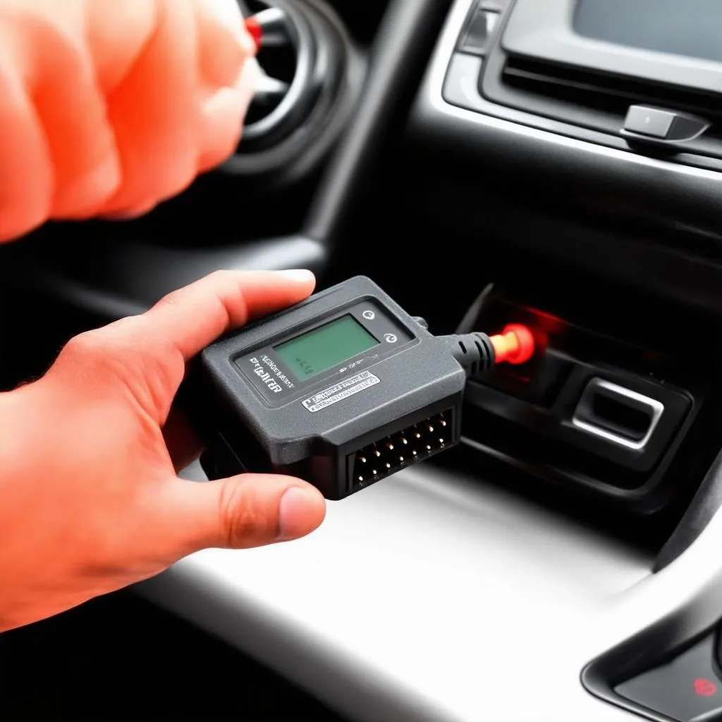 OBD scanner used for TPMS reset