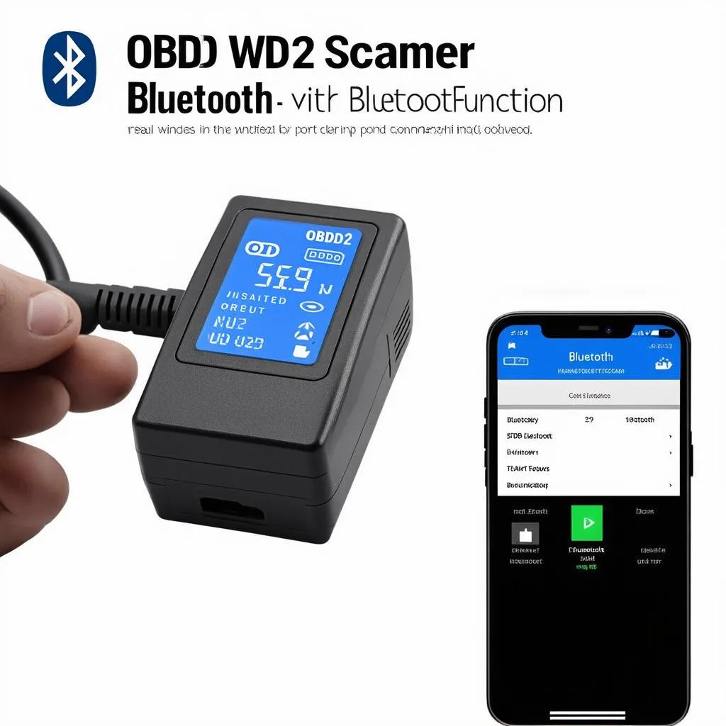 OBD2 scanner with Bluetooth function