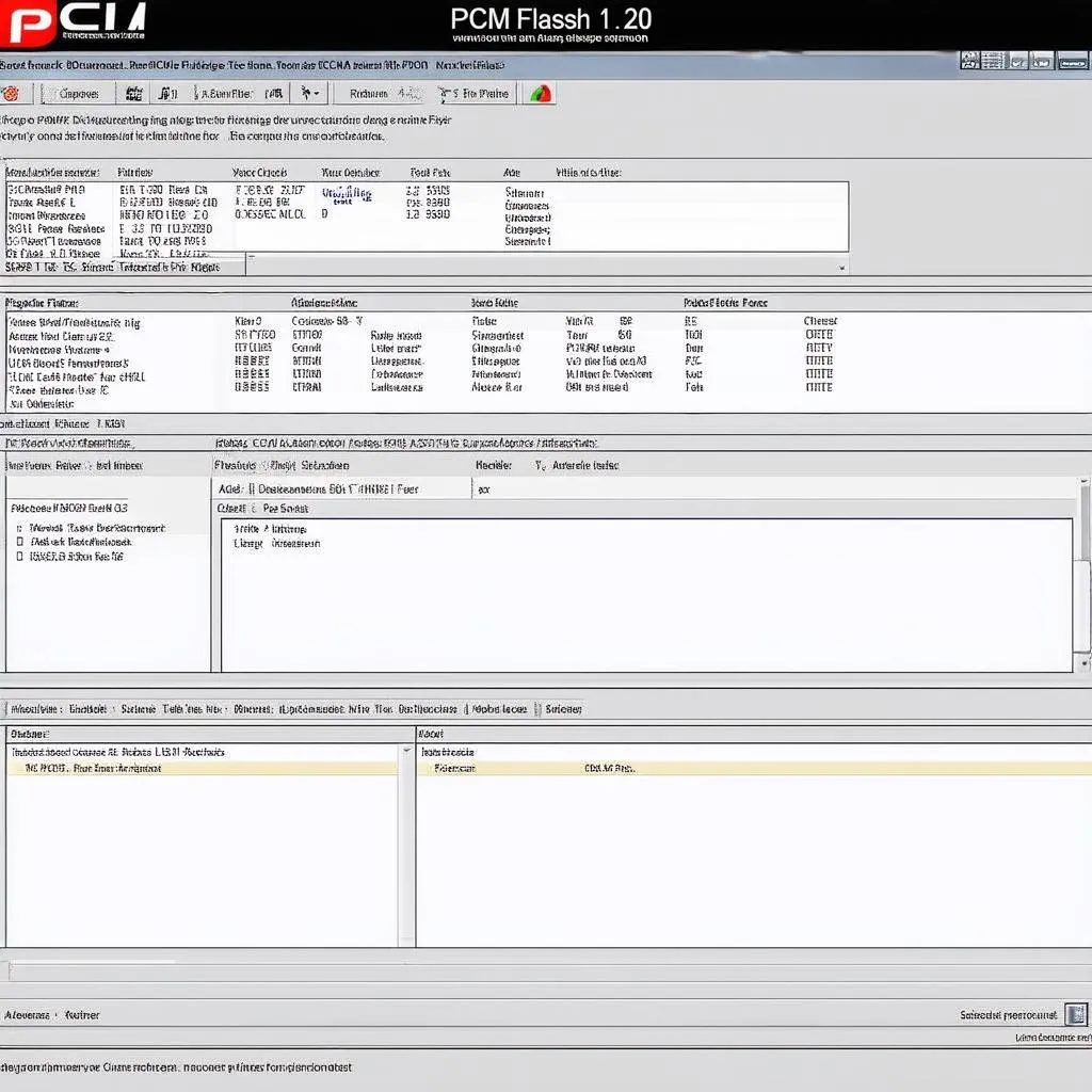 PCM Flash 1.20 Software