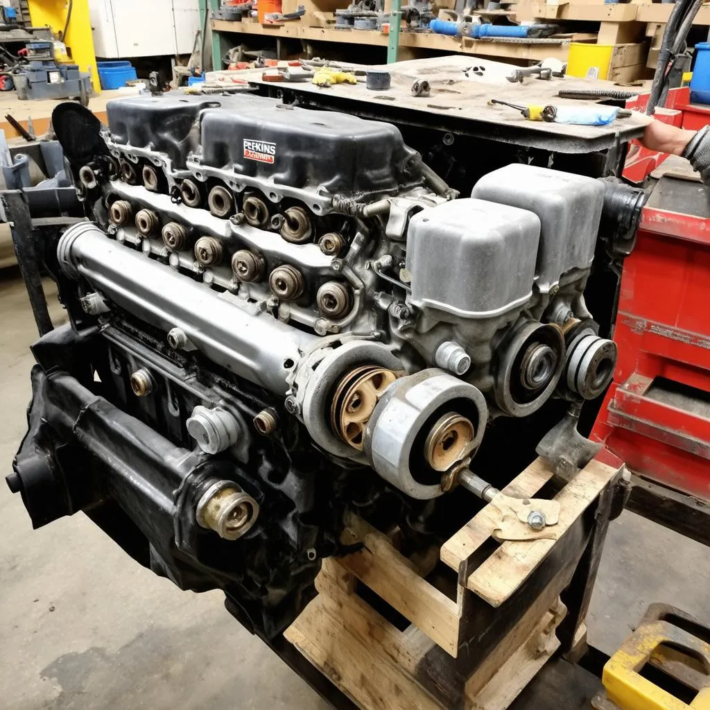 Perkins 4 Cylinder Engine