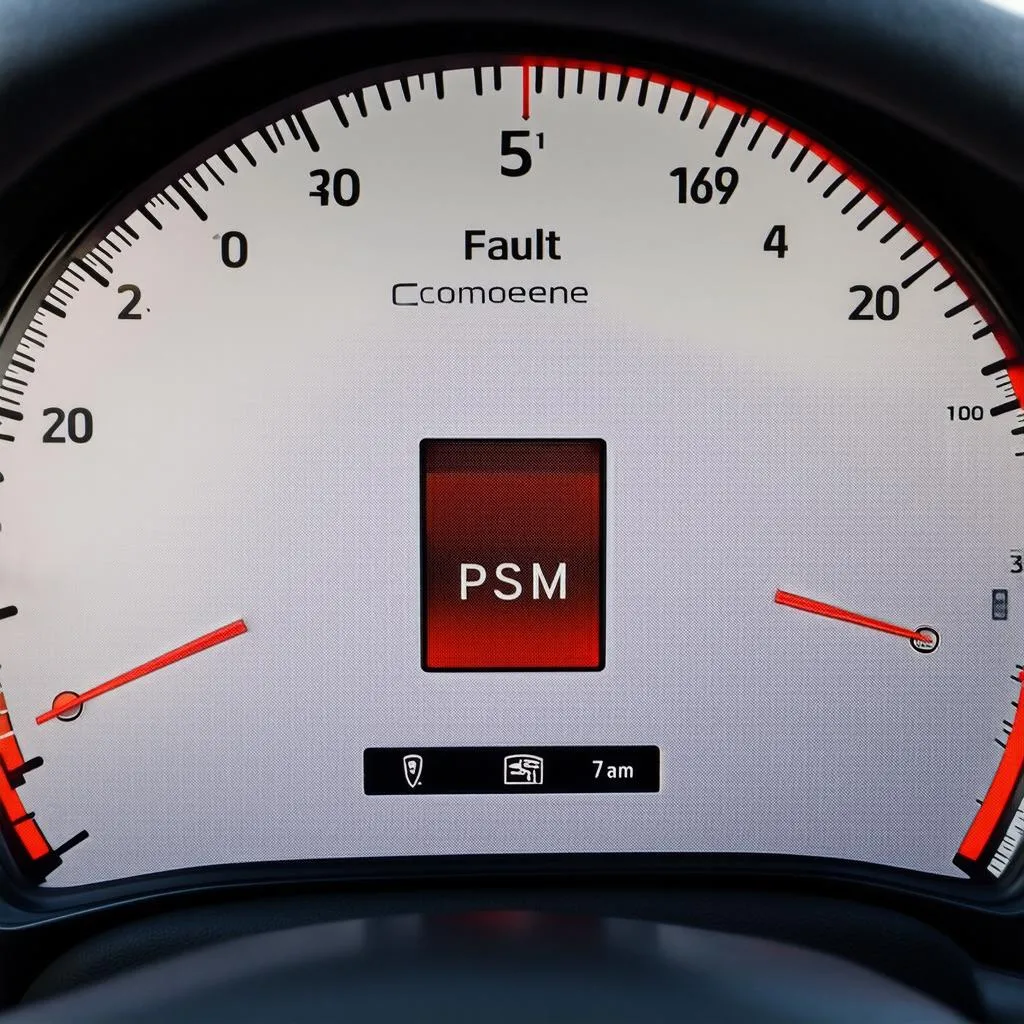 Porsche Cayenne Dashboard with PSM Fault