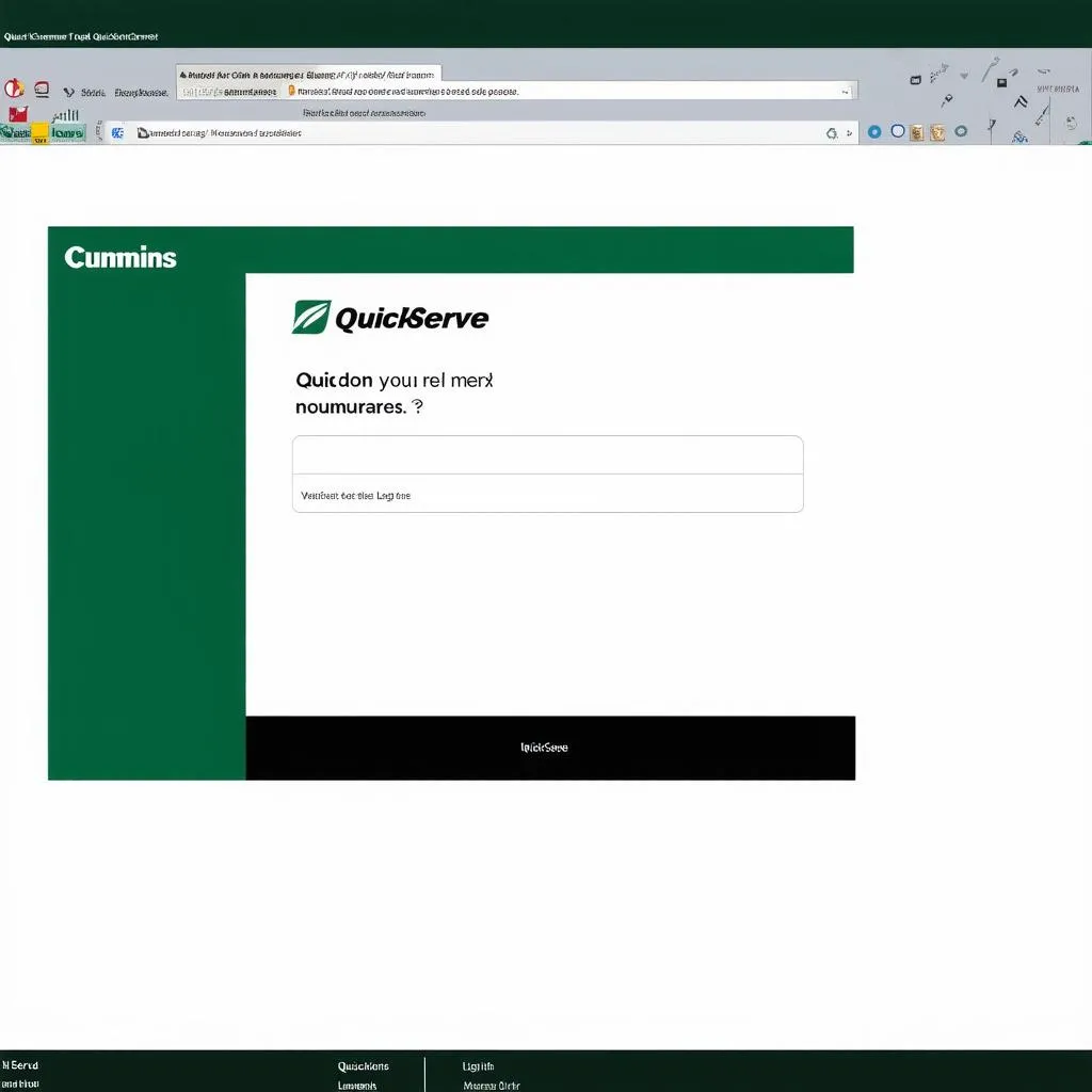 QuickServe Cummins Login