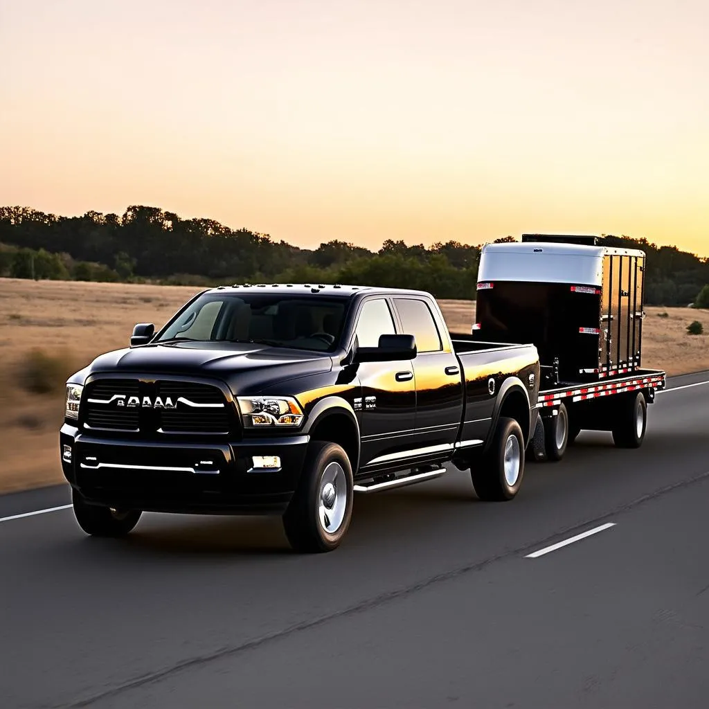 Ram 2016 towing a trailer