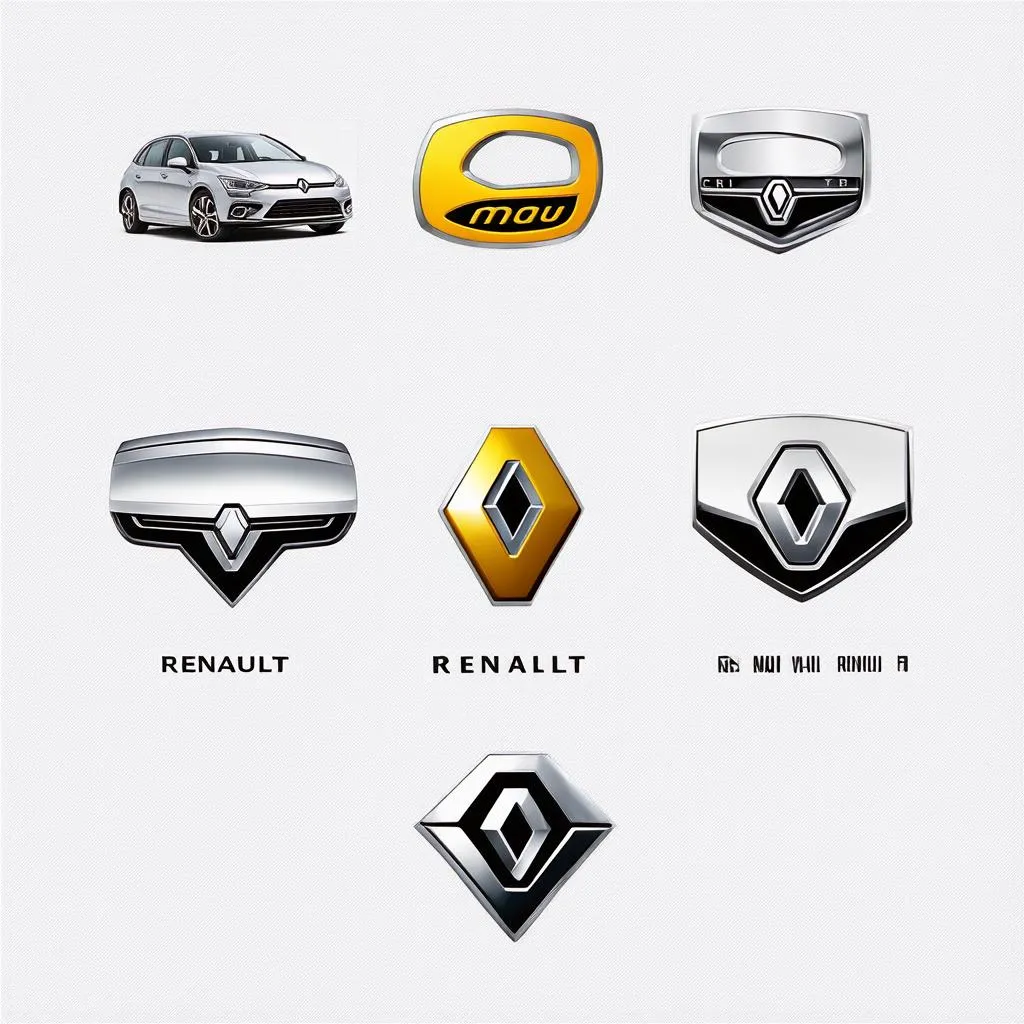 évolution de l'emblème renault