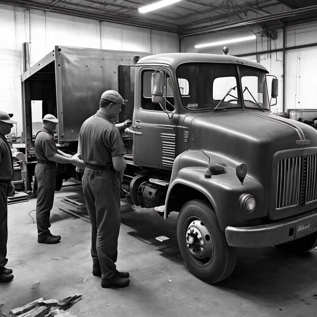 Restauration d'un camion Mack 1950