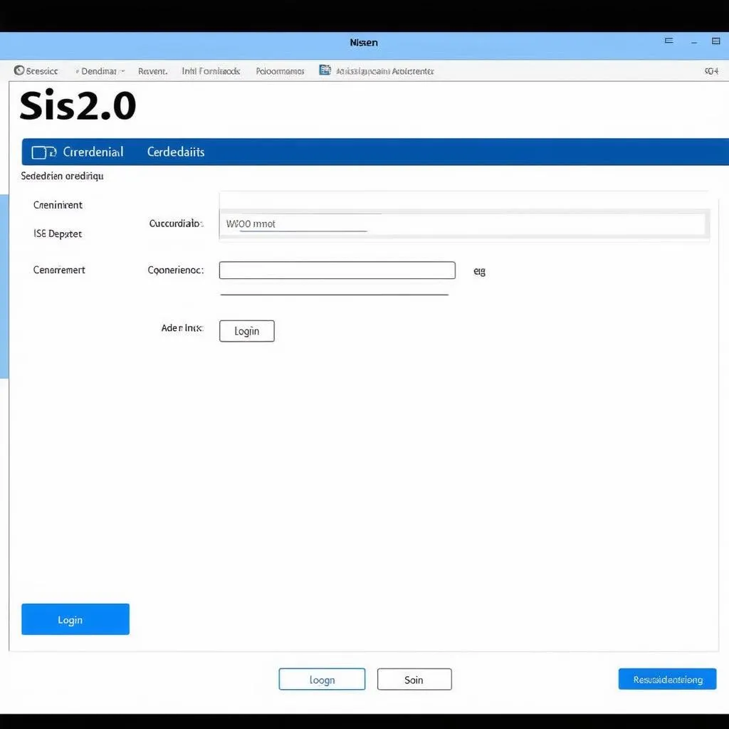 Sis2.0 Login Interface