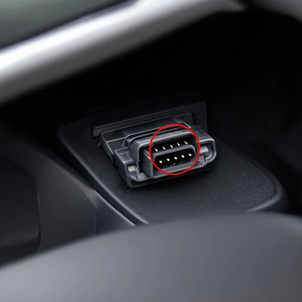 OBD port location in Suzuki Aerio