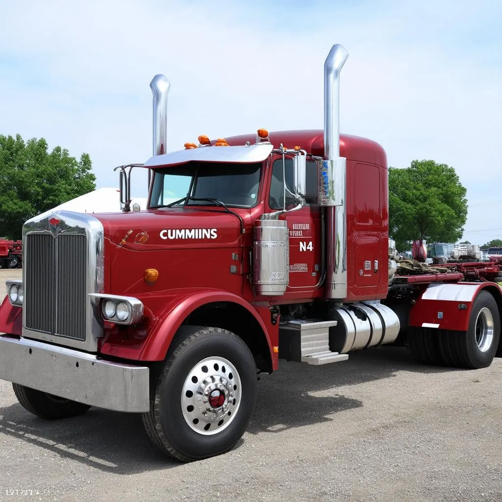 Truck with Cummins N14 Engine