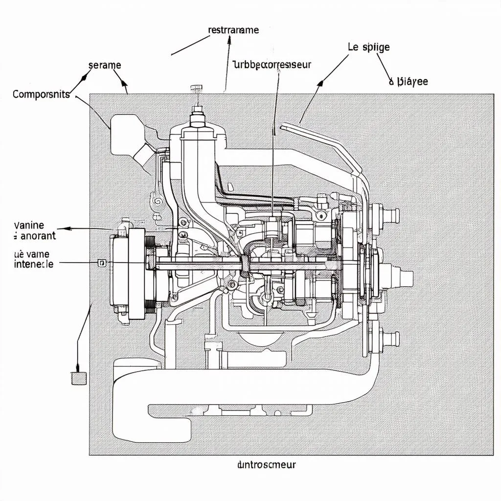 Schéma de l'actionneur du turbocompresseur