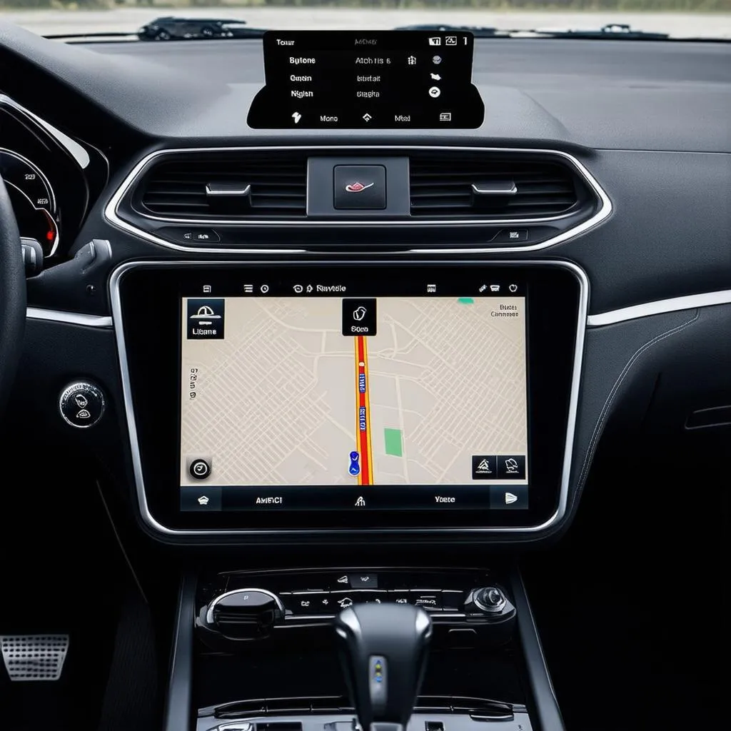 Uconnect system in a car