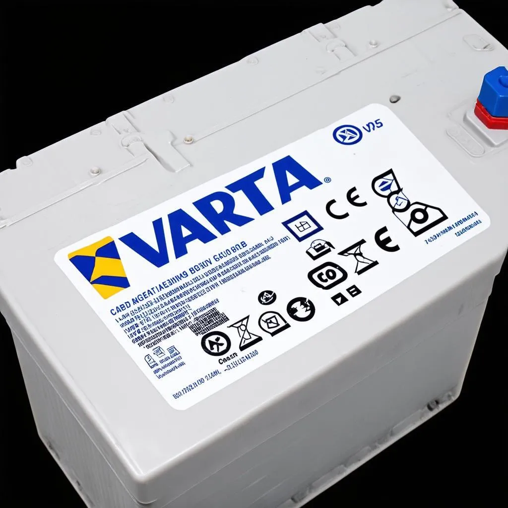 Batterie Varta avec codes