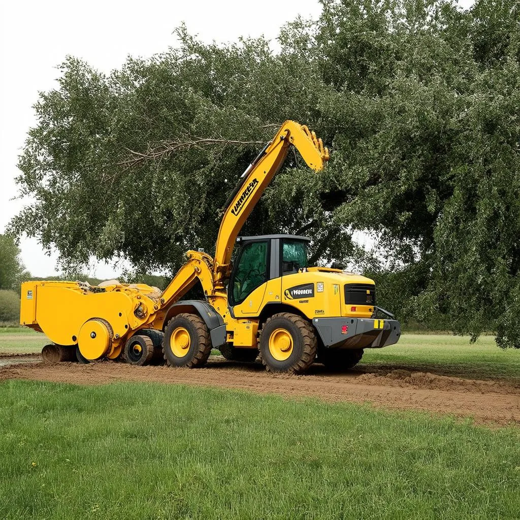 Broyeur de branches Vermeer BC1000XL en action