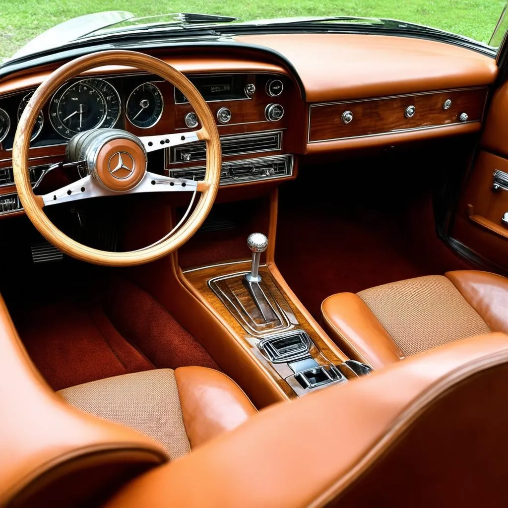 Vintage Mercedes Benz Interior