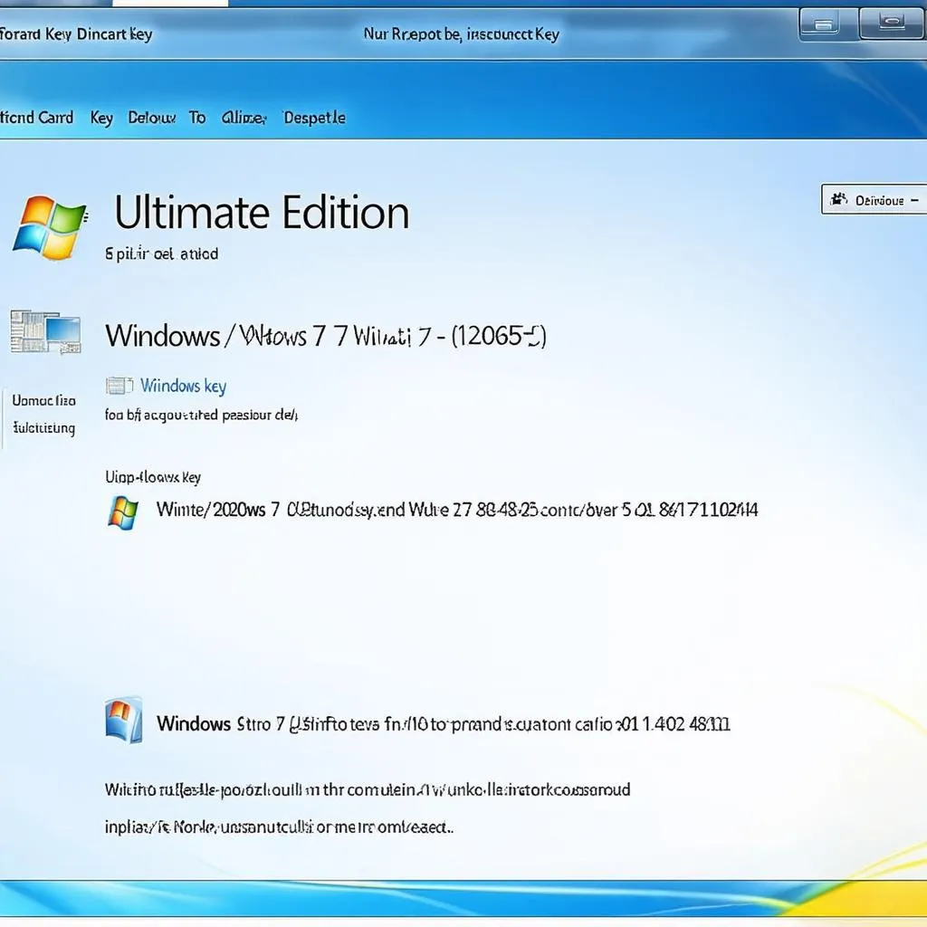 clé d'activation Windows 7