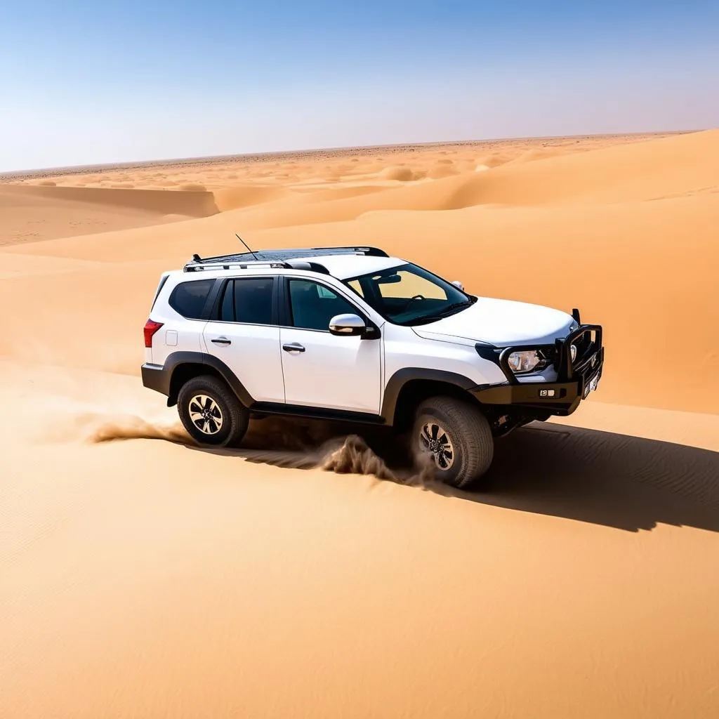 4x4 driving in the desert