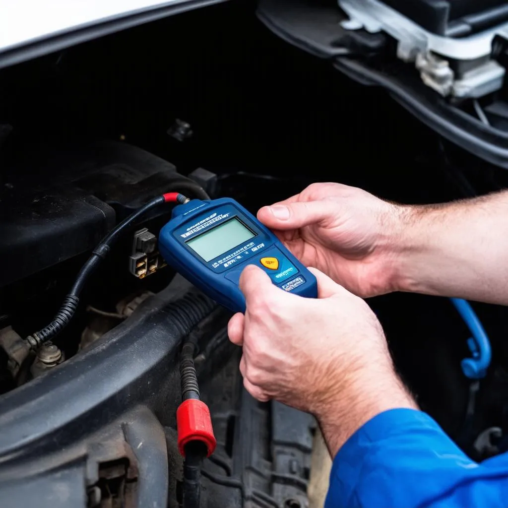 Outil de numérisation OBD connecté à une voiture