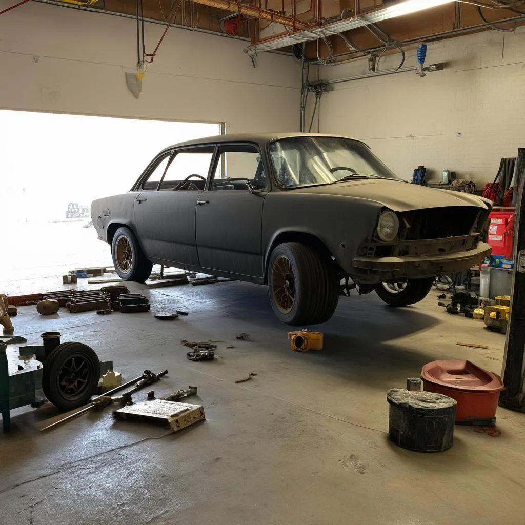 Restauration d'une voiture ancienne