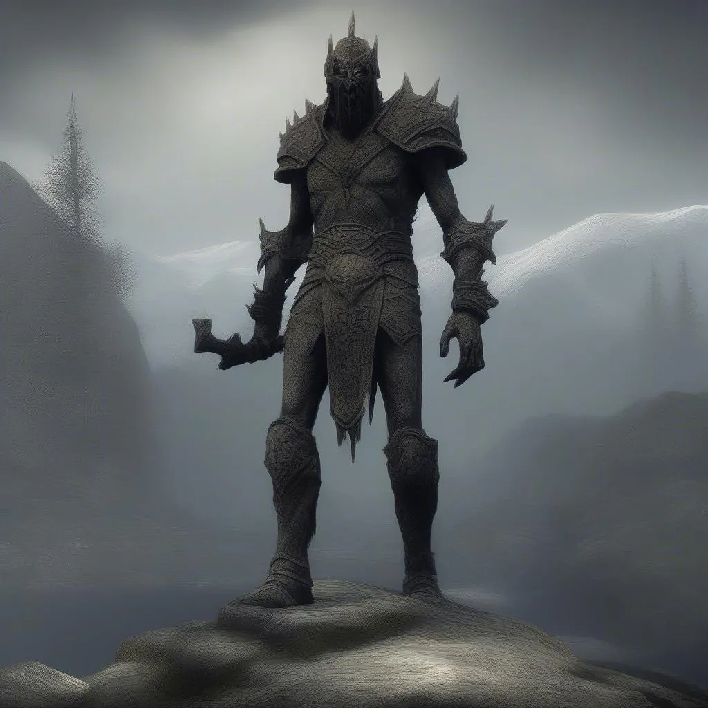 Draugr dans un tombeau