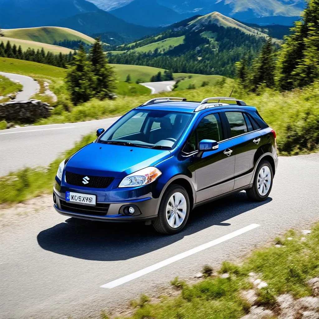 Suzuki SX4 en montagne