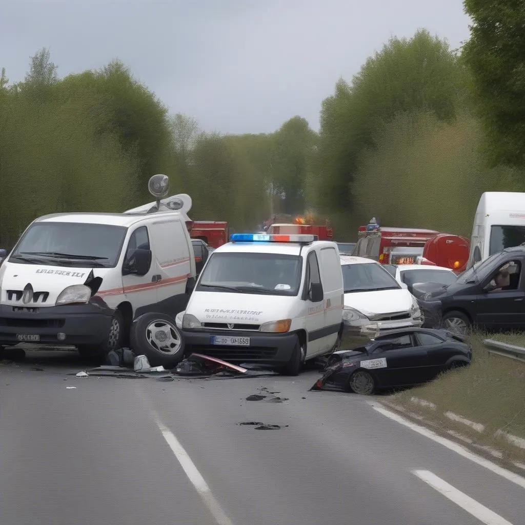 Accident de la route en France