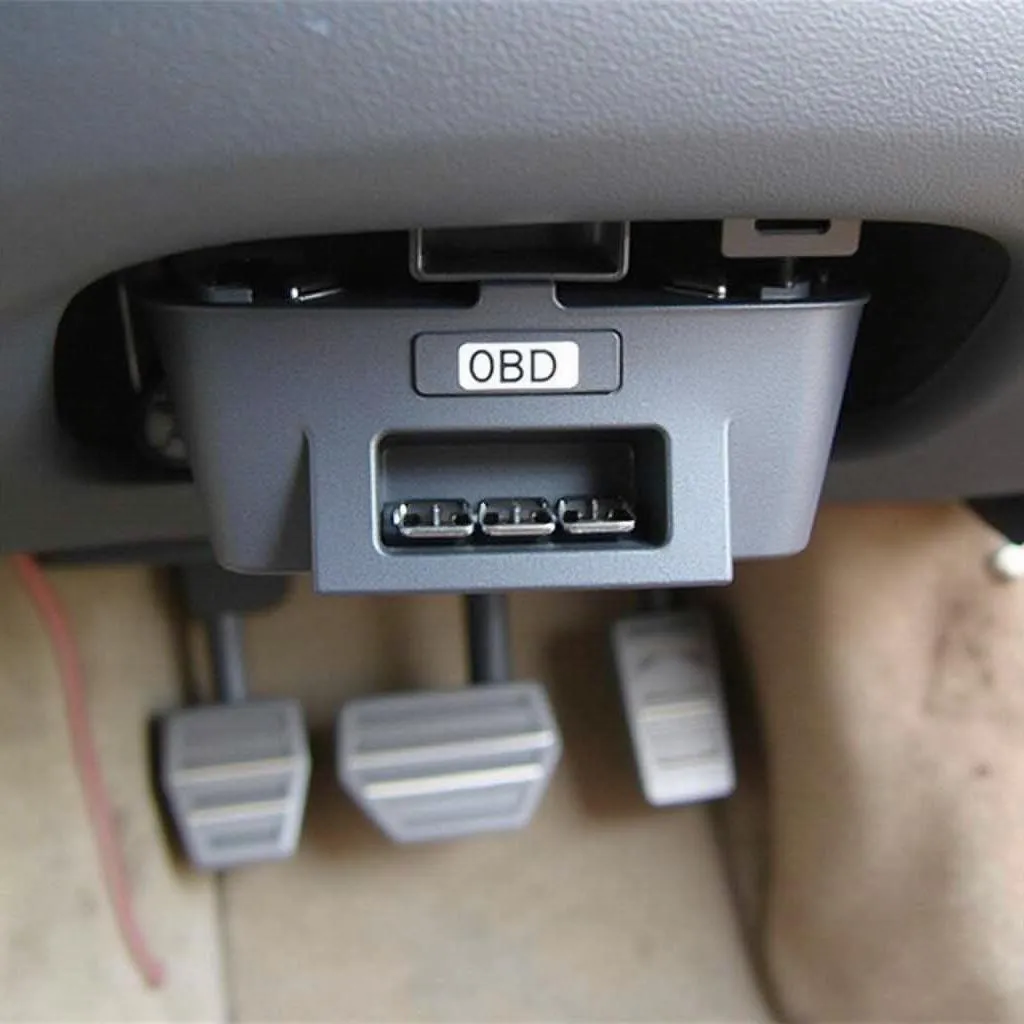 Emplacement du port OBD sur une Acura TL 1999