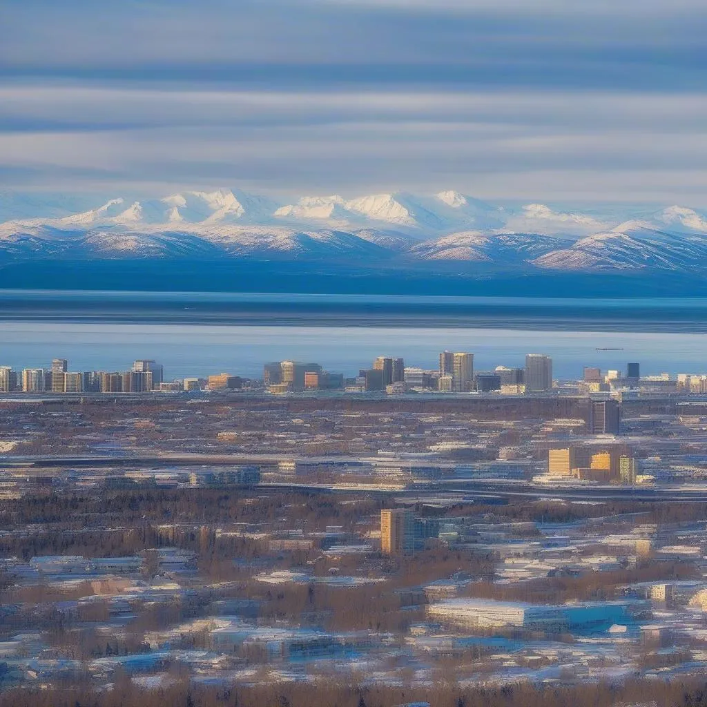 Ville d'Anchorage en Alaska