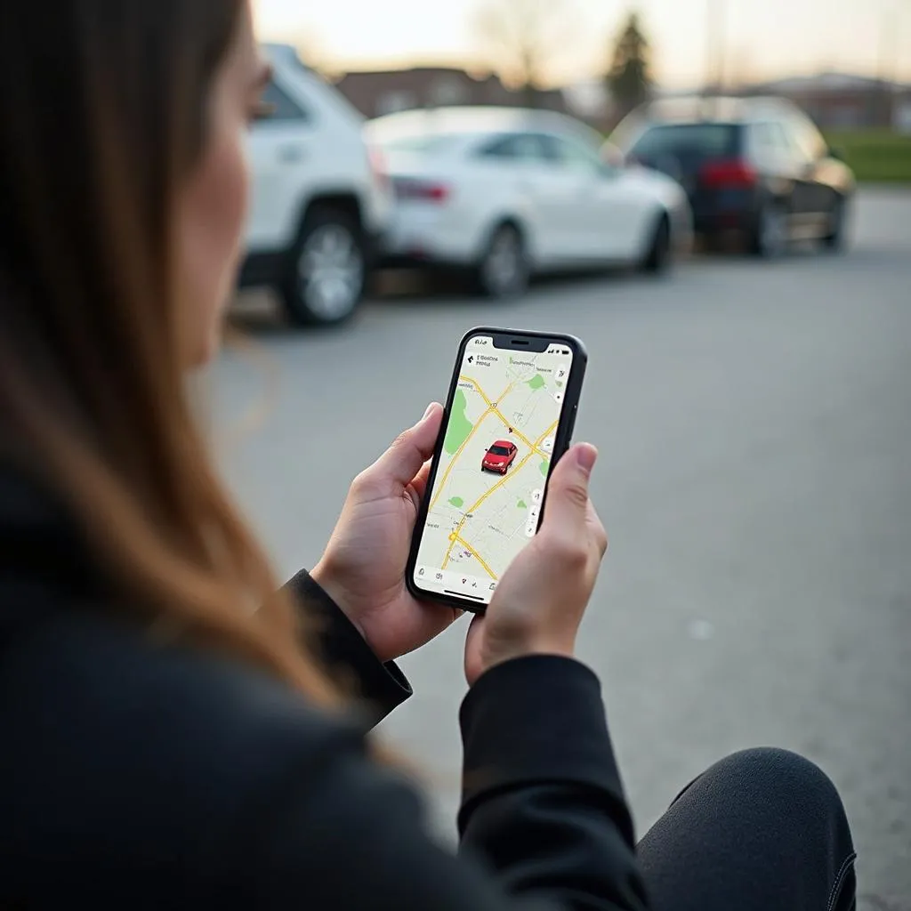 Application de localisation de voiture sur un smartphone