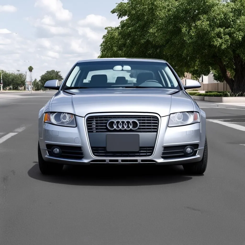 Vue frontale d'une Audi A4 2.0T 2007