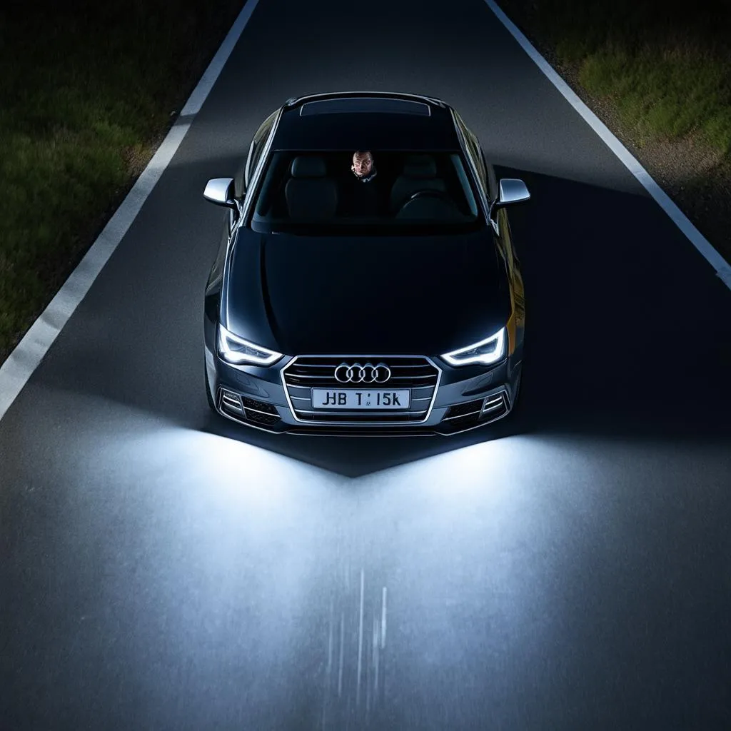 Audi headlights with adaptive lighting technology