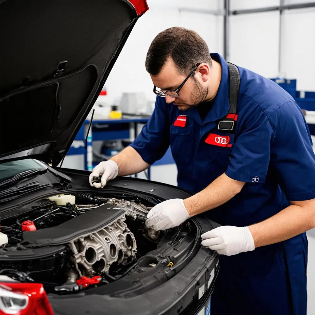 audi-service-technician-working-on-tiptronic