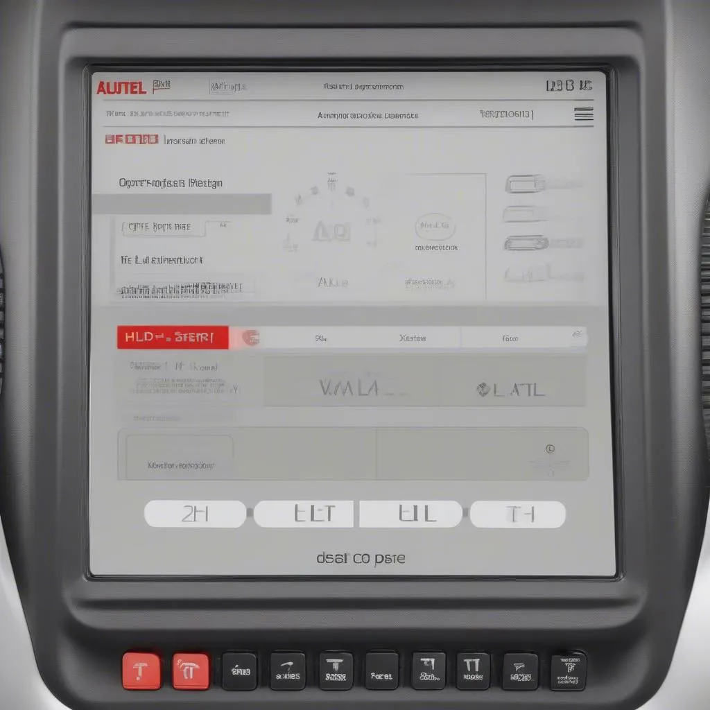 Autel AA101 Screen