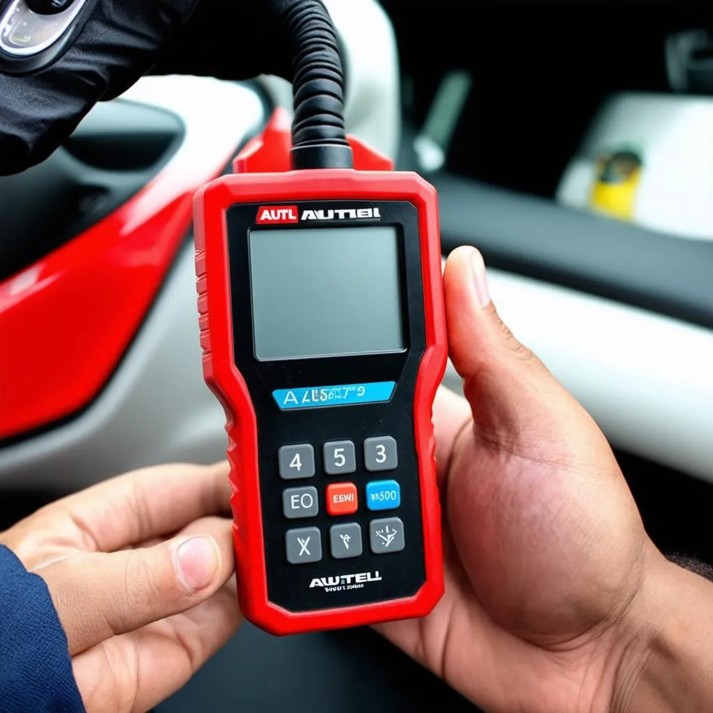 Autel AL519 EOBD French in hand