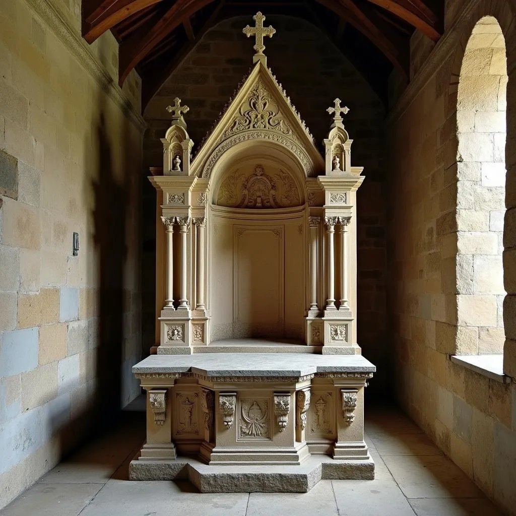 Autel Ancien dans une Église Historique