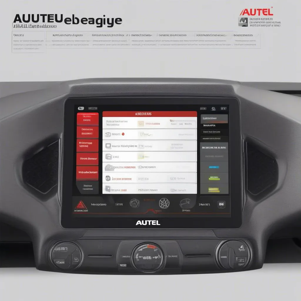 Autel Belgique Nu - Interface du logiciel de diagnostic