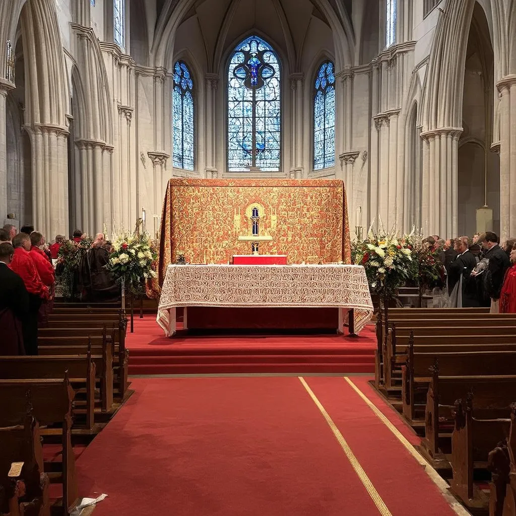 Autel dans une cathédrale