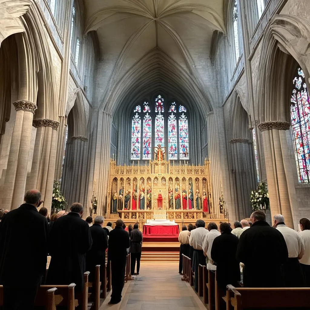 Devant l’autel de la cathédrale de Bâle : Une histoire d’art et de foi